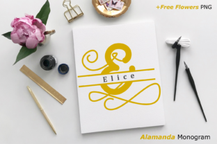 Alamanda Monogram Font for Business