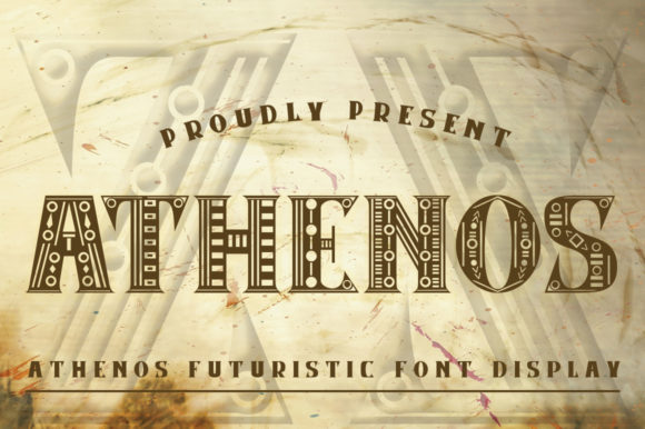 Athenos: A Futuristic Font for Creative Design