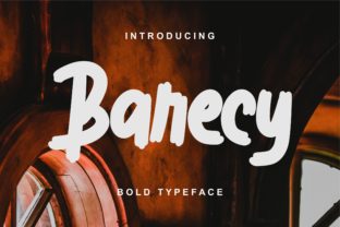 Barecy: A Bold Display Font for Editorial Design