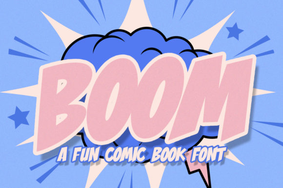 Boom Comic: A Fancy Display Font