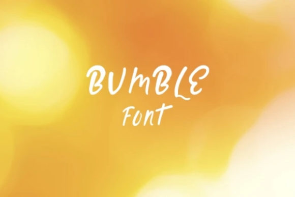 Bumble: A Friendly Display Font