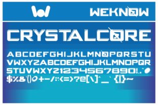 Crystalcore: A Fun Display Font for Creative Projects
