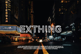 Exthing: A Modern Display Font
