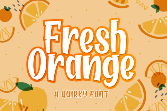 Fresh Orange Font for Creative Projects
