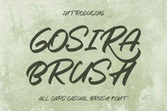 Gosira Brush: A Bold, Expressive Display Font