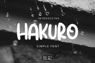 Hakuro: A Fun Display Font for Crafters