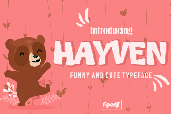 Hayven: A Bold, Cute Display Font