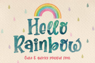 Hello Rainbow Font for Business