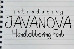 Javanova: A Playful Display Font