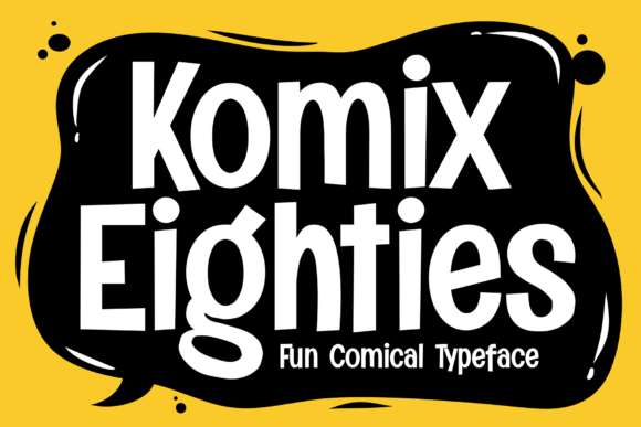 Komix Eighties: A Stylish Display Font