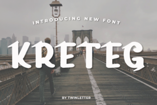 Kreteg: A Bold Display Font for Crafters