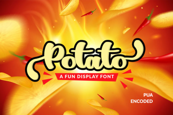 Potato: A Bouncy Display Font for Crafters