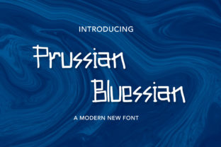 Prussian Bluessian: A Bold Display Font