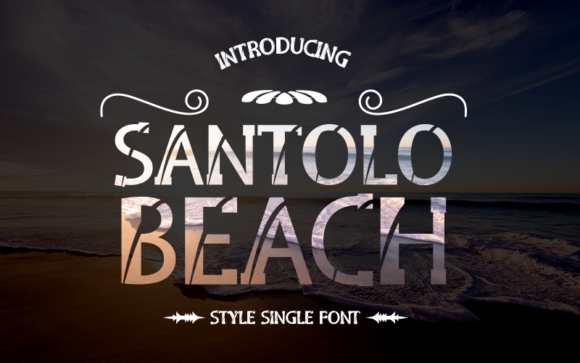 Santolo Beach: A Bold Font for Impactful Campaigns